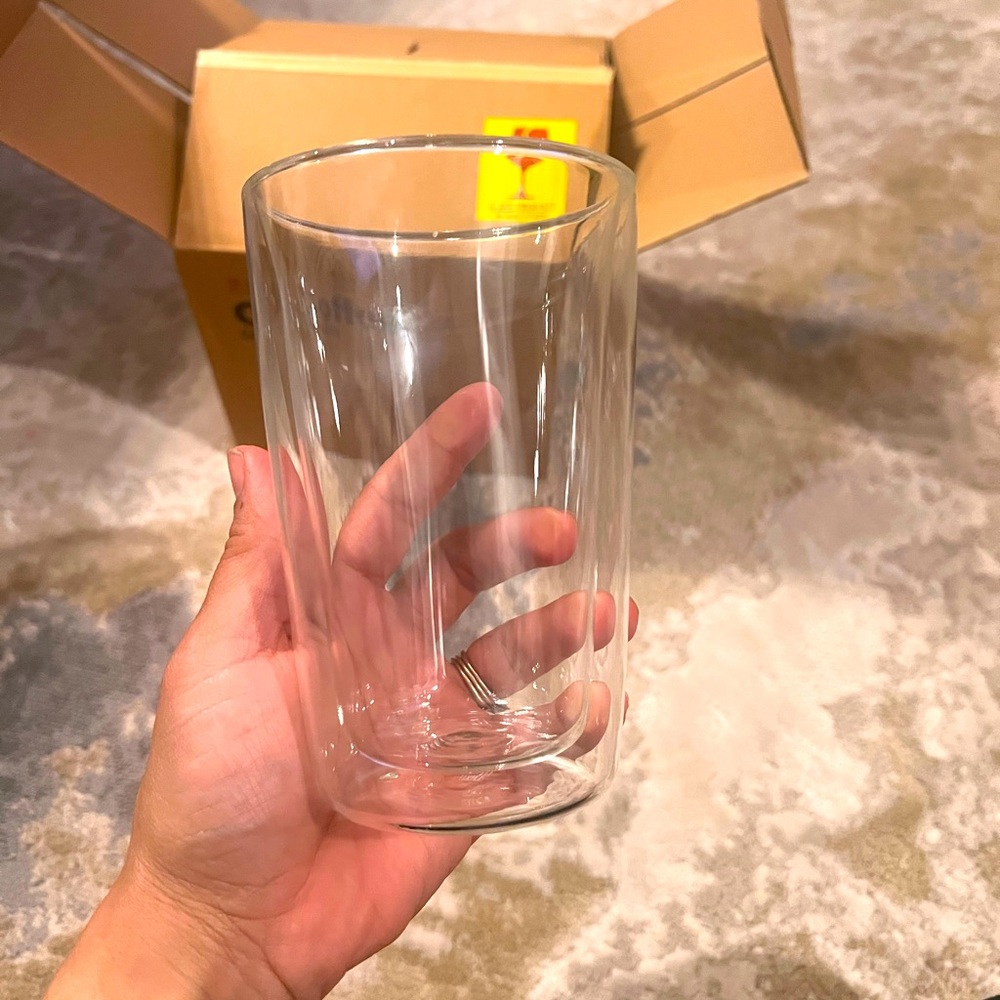 New 4 piece of LUXU Home coffee glasses